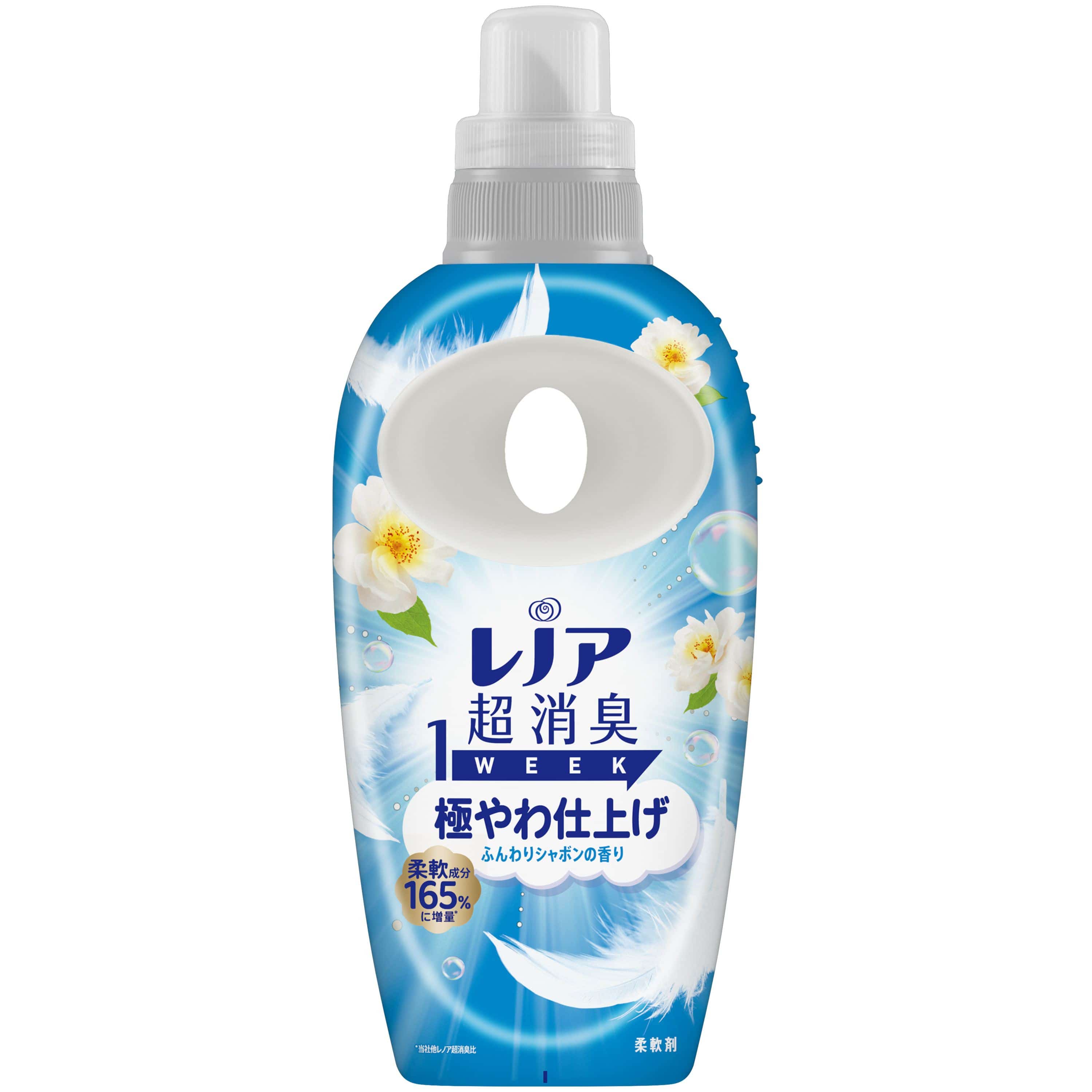 Ｐ＆Ｇジャパン レノア超消臭1WEEK極やわ仕上げふんわりシャボンの香り本体 490mL/パック（ご注文単位1パック）【直送品】