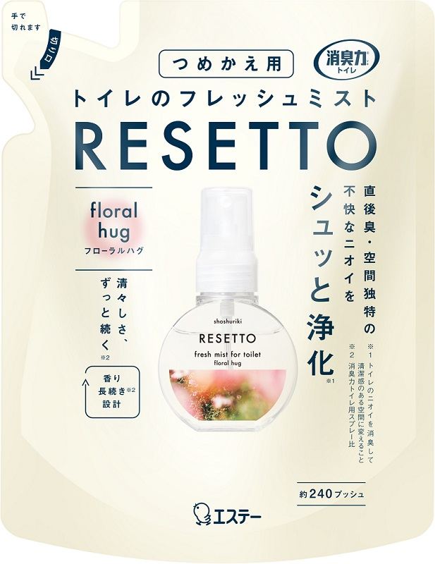 エステー 消臭力トイレのフレッシュミストRESETTOつめかえフローラルハグ 50mL/パック(ご注文単位1パック)【直送品】