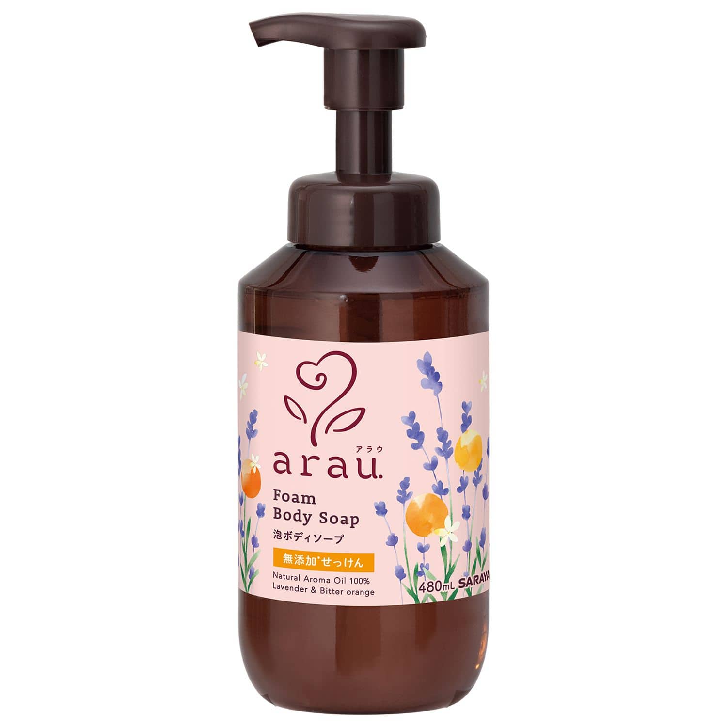 サラヤ アラウ.泡ボディソープ 480mL/パック（ご注文単位1パック）【直送品】