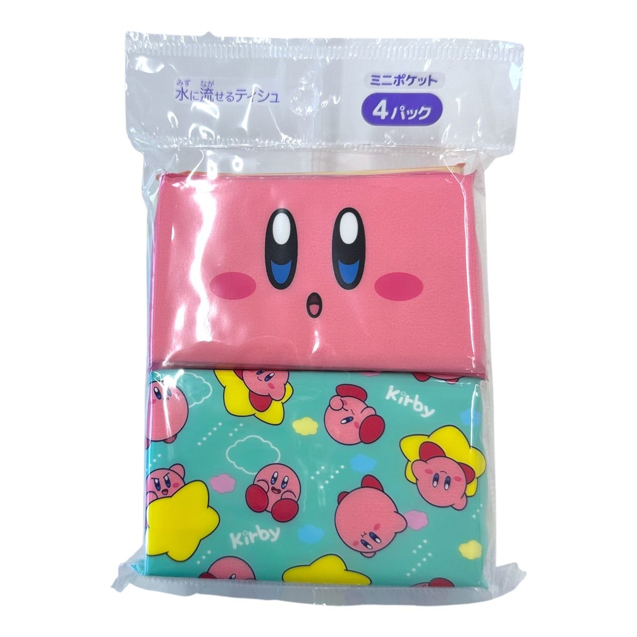 ダイレイ 星のカービィ ミニポケットティシュ 4個/パック（ご注文単位1パック）【直送品】