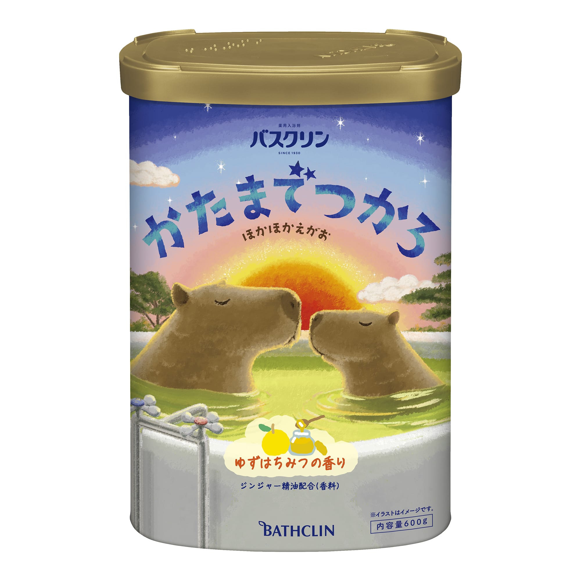 バスクリン バスクリン かたまでつかろ ゆずはちみつの香り 600G/パック（ご注文単位1パック）【直送品】