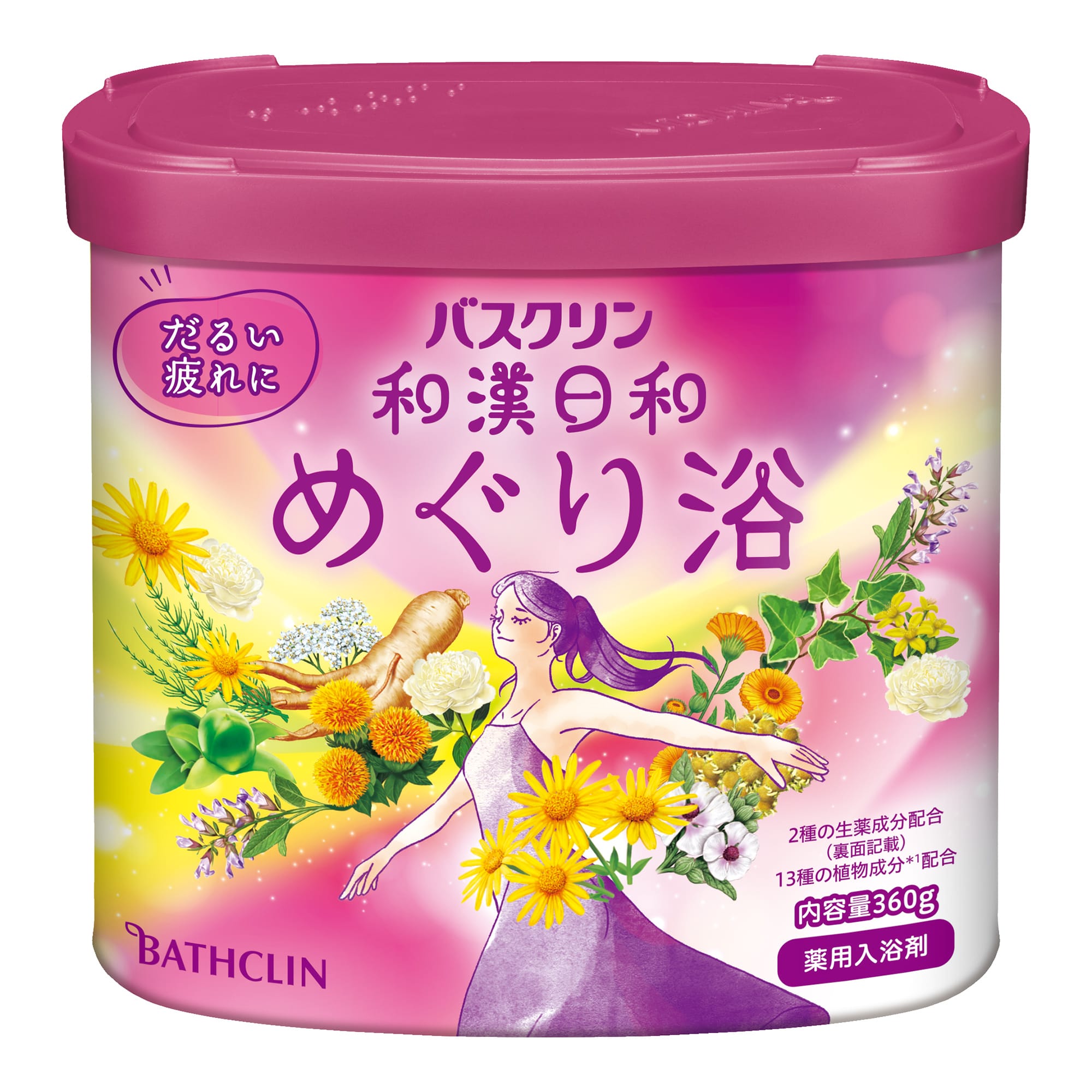 バスクリン バスクリン 和漢日和 めぐり浴 360G/パック（ご注文単位1パック）【直送品】