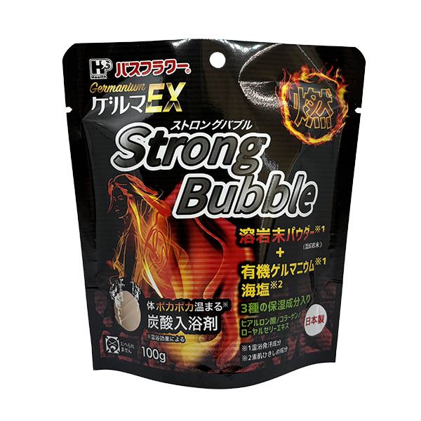 ヘルス バスフラワーゲルマEX ストロングバブル 100G/パック（ご注文単位1パック）【直送品】