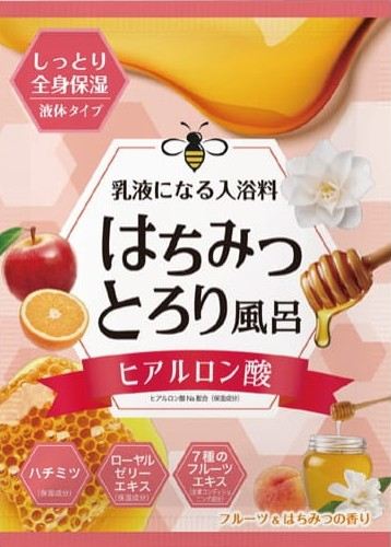 ヘルス はちみつとろり風呂 ヒアルロン酸配合 フルーツ&はちみつの香り 40mL/パック（ご注文単位1パック）【直送品】