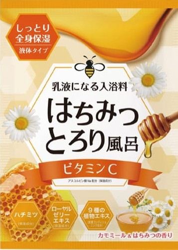 ヘルス はちみつとろり風呂 ビタミンC配合 カモミール&はちみつの香り 40mL/パック（ご注文単位1パック）【直送品】