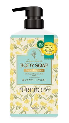 ミツエイ ラブライン ピュアボディフリージアの香り 本体 500mL/パック（ご注文単位1パック）【直送品】