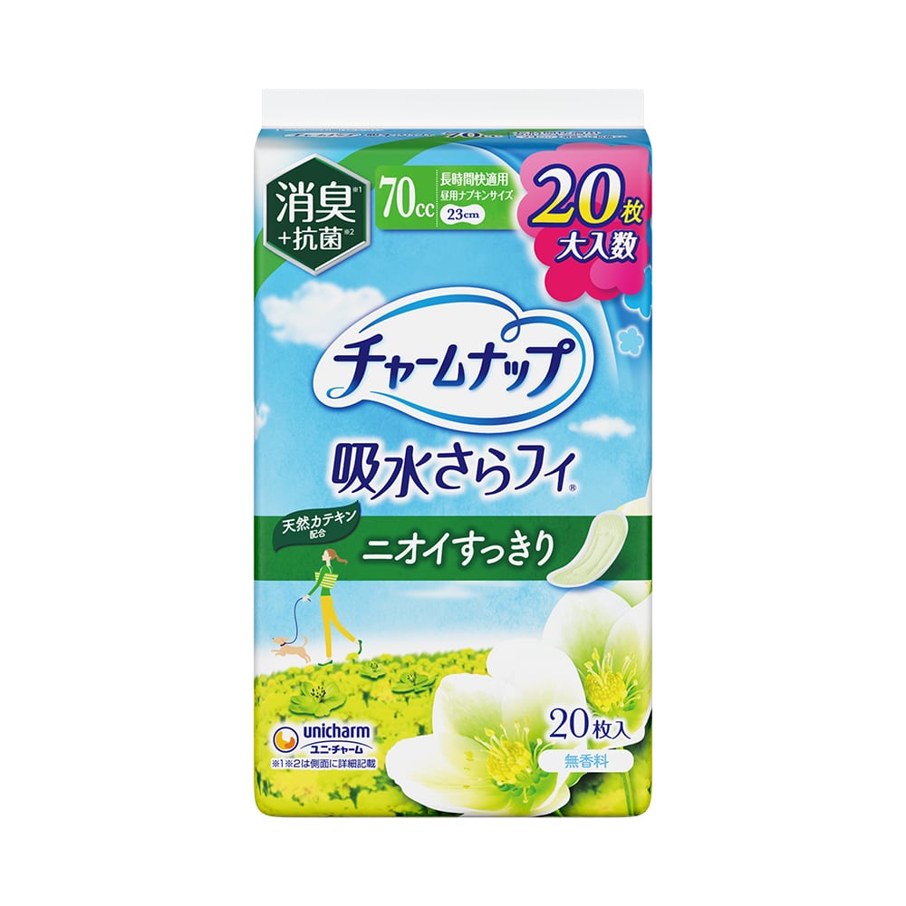 ユニ・チャーム チャームナップ長時間快適用消臭タイプ 20枚/パック（ご注文単位1パック）【直送品】