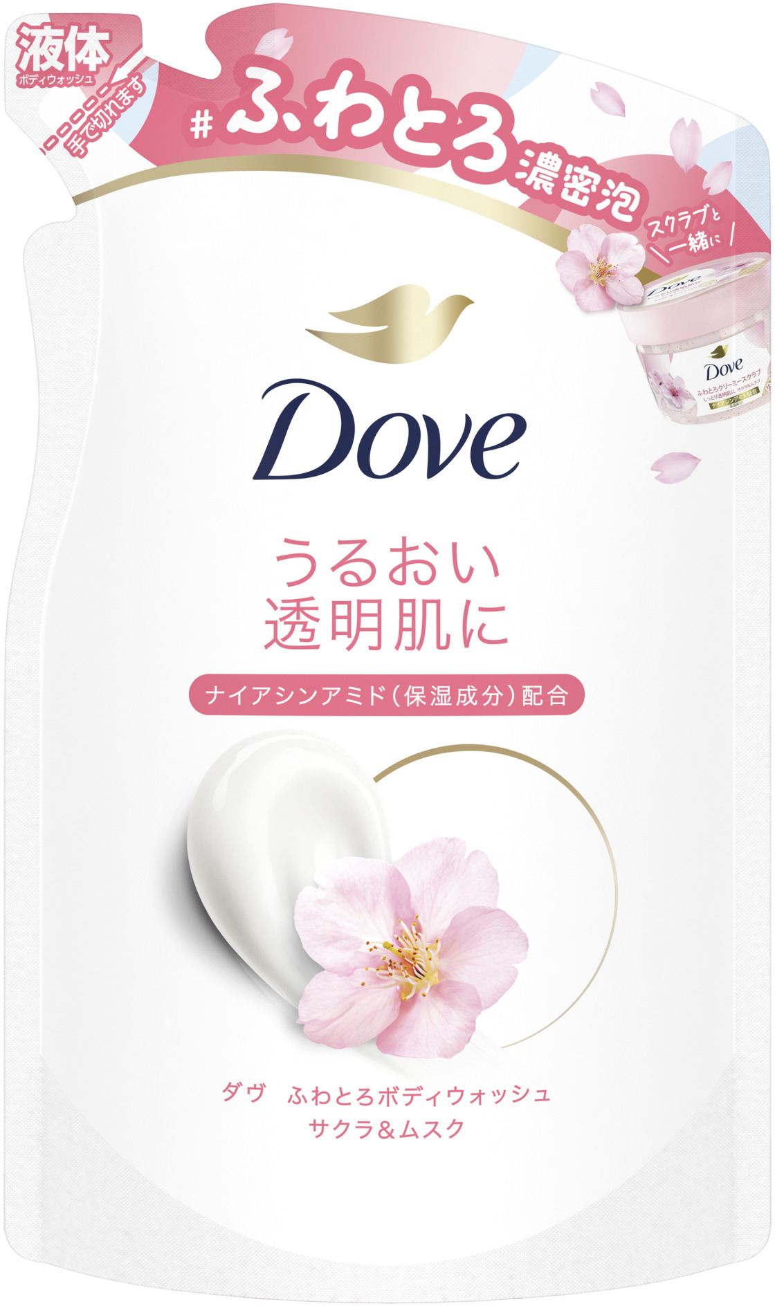 ユニリーバ・ジャパン ダヴ ふわとろボディウォッシュ サクラ&ムスク つめかえ用 340G/パック（ご注文単位1パック）【直送品】