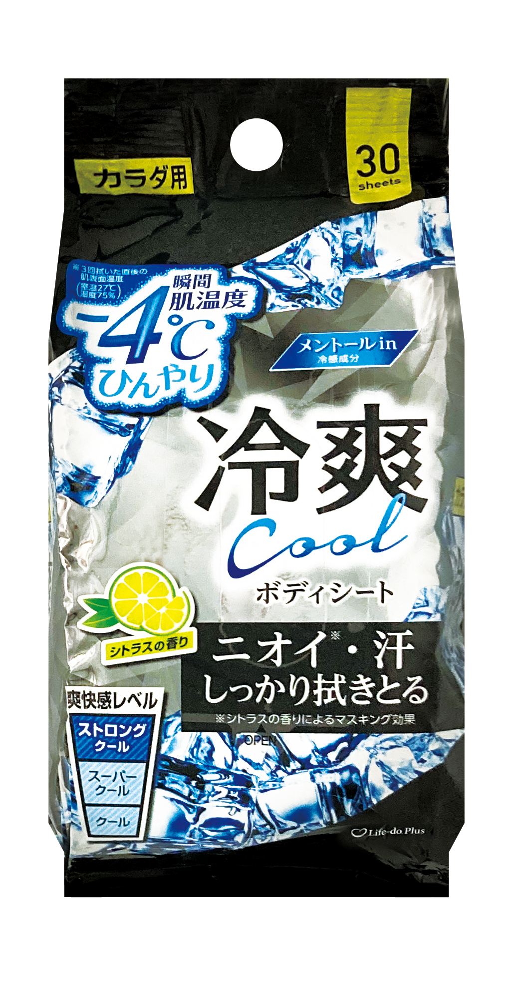 ライフ堂 ボディシートー4℃30枚 30枚/パック（ご注文単位1パック）【直送品】