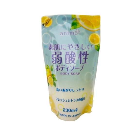 ロケット石鹸 弱酸性ボディソープフレッシュシトラスの香り 詰替用 230mL/パック（ご注文単位1パック）【直送品】