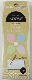 株式会社日本香堂 ROOMY Clean&Relax インセンスプレート 1個/パック(ご注文単位1パック)【直送品】