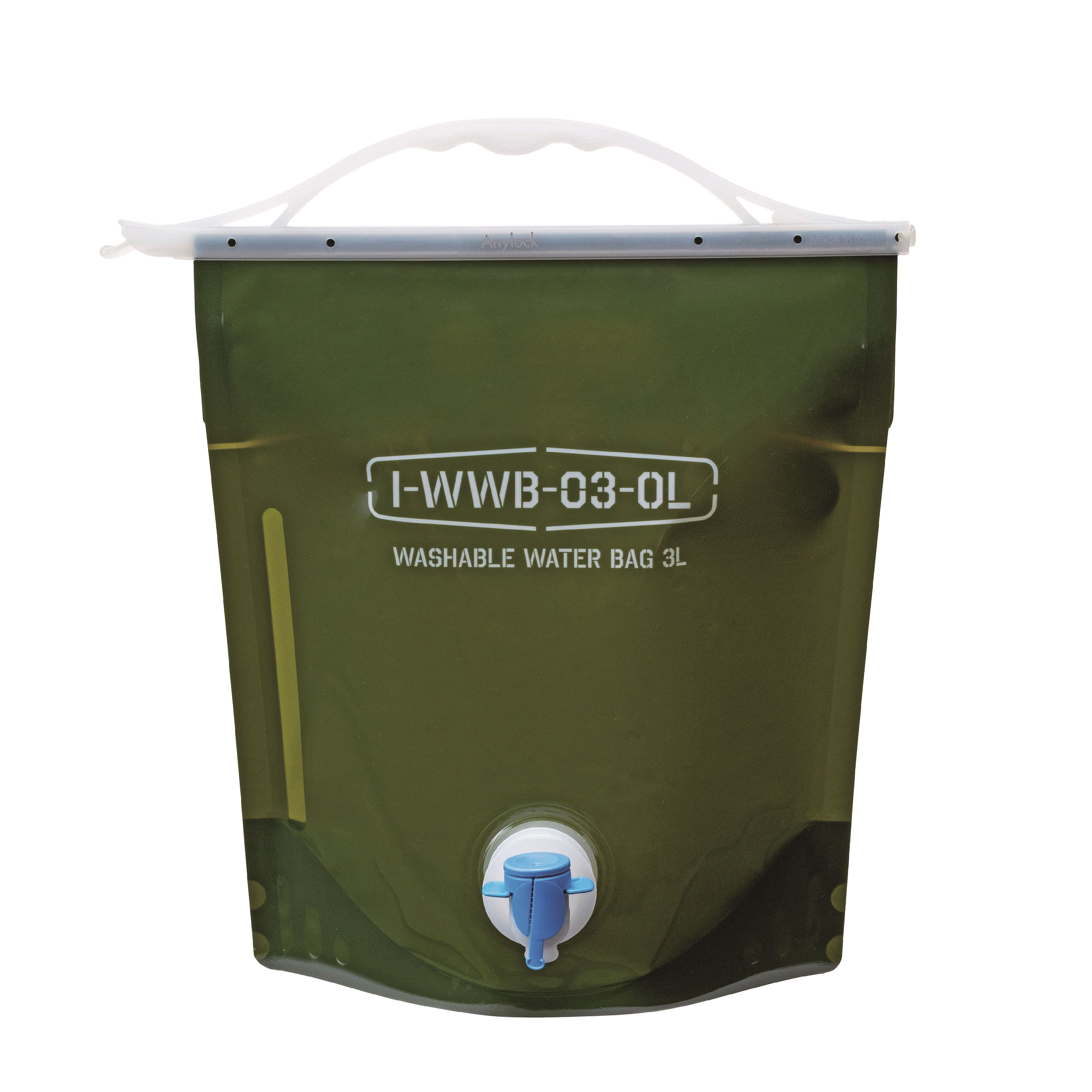 岩谷マテリアル ウォッシャブルウォーターバッグ3Lオリーブグリーン 3L/パック（ご注文単位1パック）【直送品】