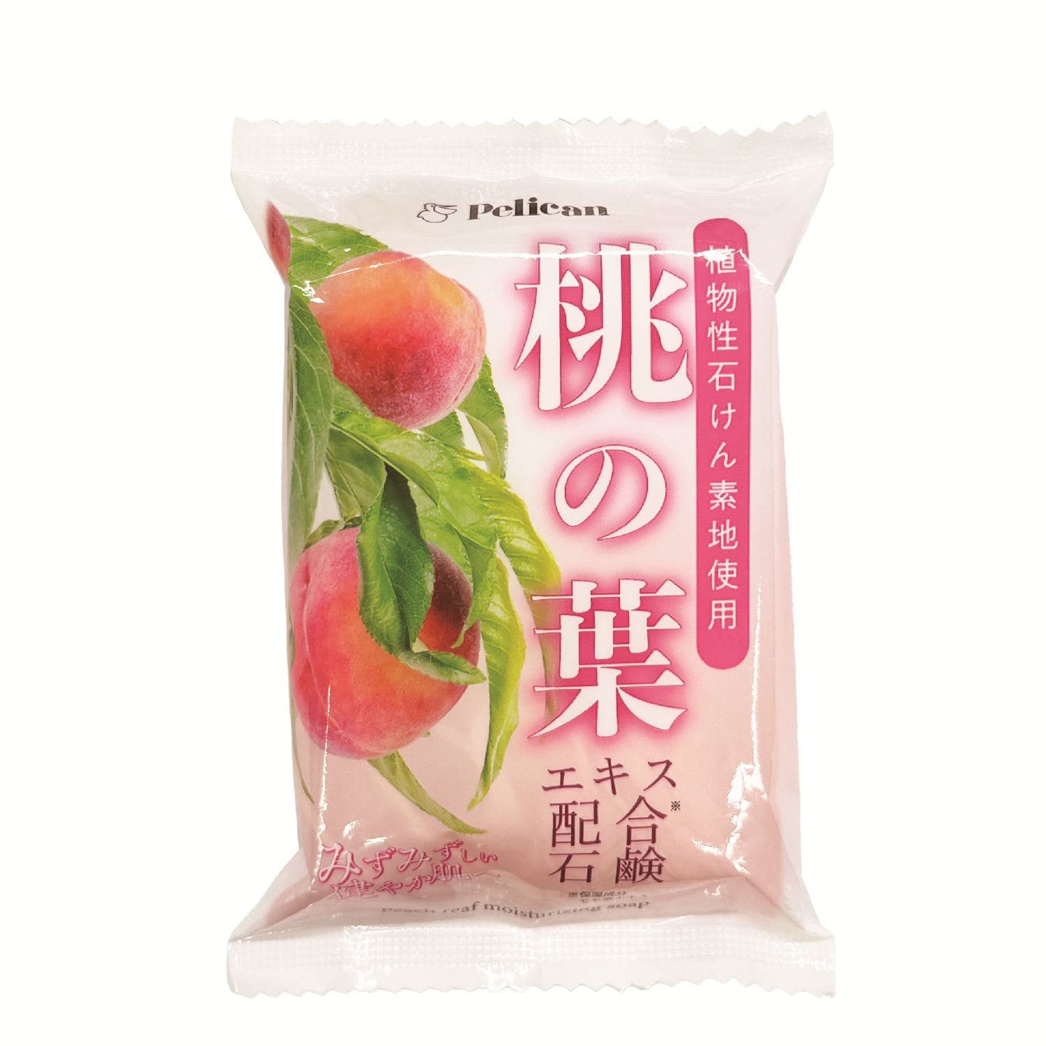 ペリカン石? ペリカン モイスチャーソープ 桃の葉 1個/パック（ご注文単位1パック）【直送品】