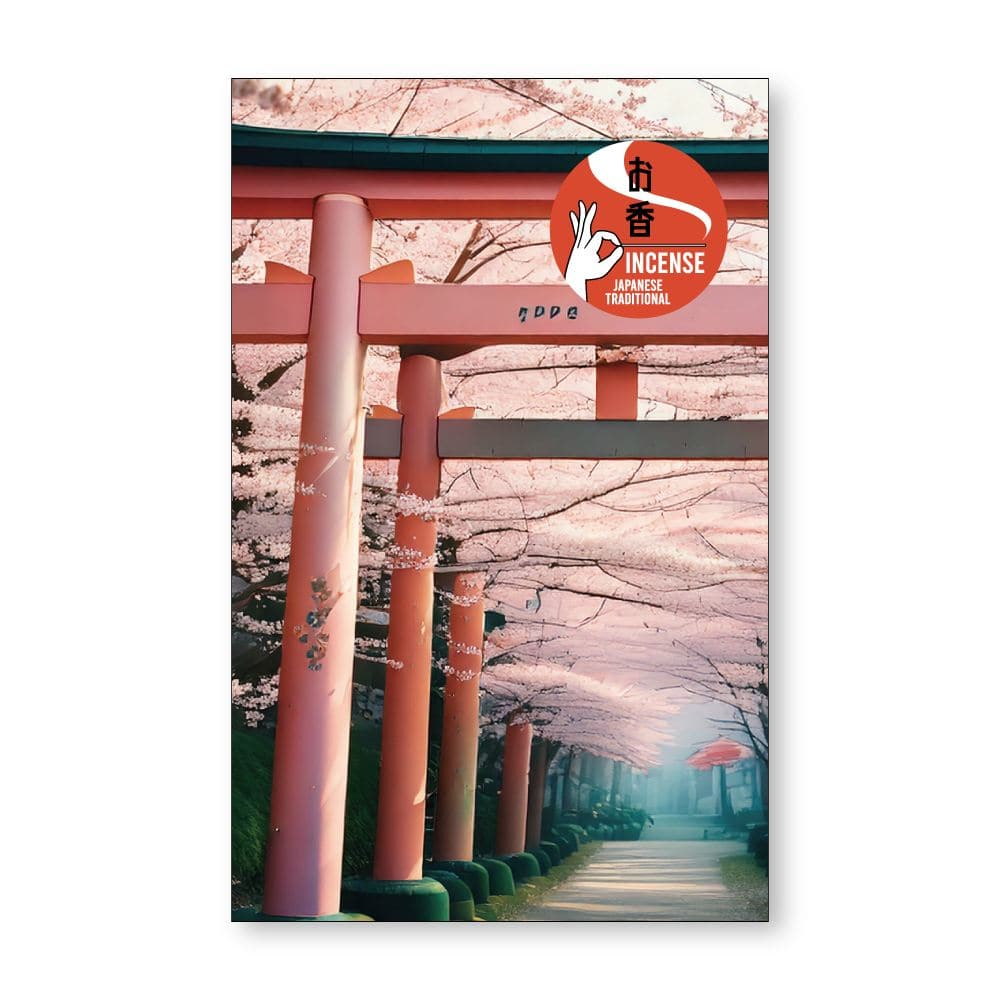 日本香堂 お土産インセンス フランキンセンスの香り 鳥居 8本/パック（ご注文単位1パック）【直送品】