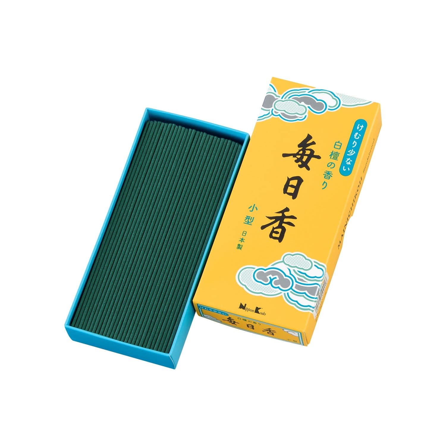 日本香堂 毎日香 けむり少ない 小型バラ詰 80G/パック(ご注文単位1パック)【直送品】