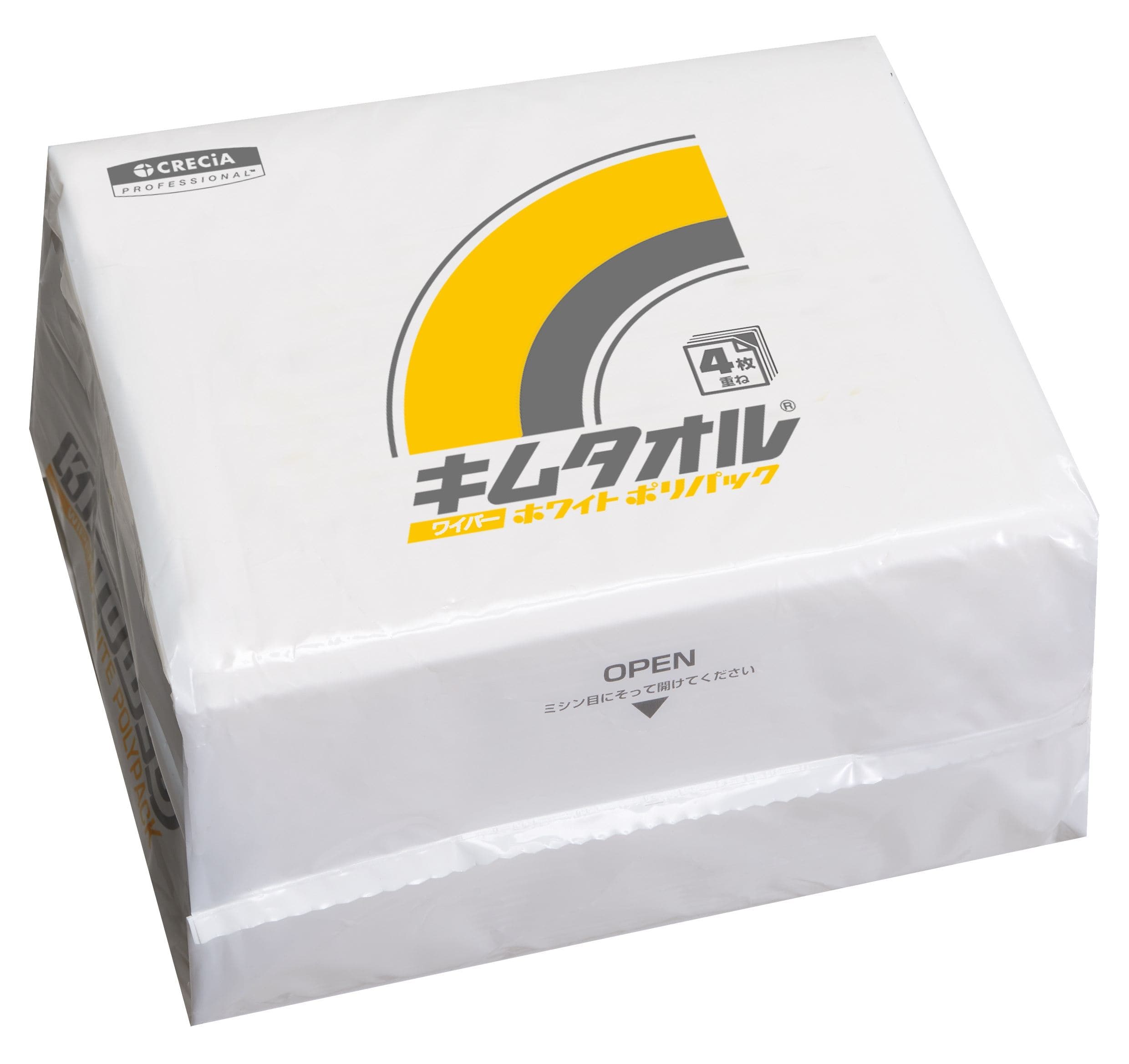 日本製紙クレシア キムタオルホワイトポリパック 50枚/パック（ご注文単位1パック）【直送品】