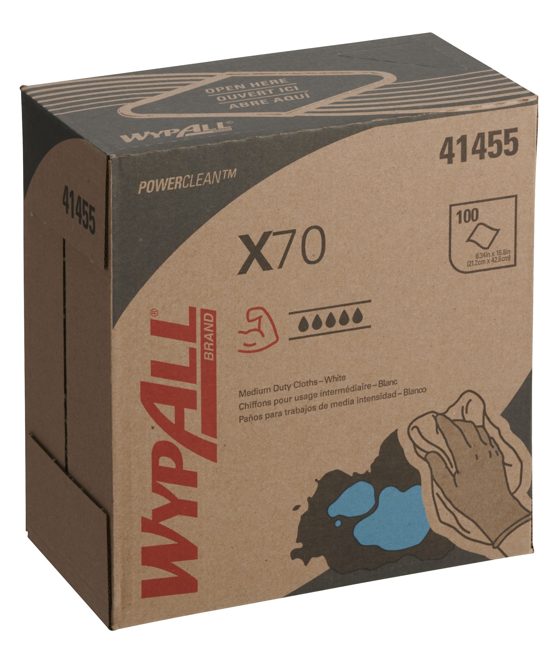 日本製紙クレシア ワイプオールX70スモールポップアップシングル 100枚/パック（ご注文単位1パック）【直送品】