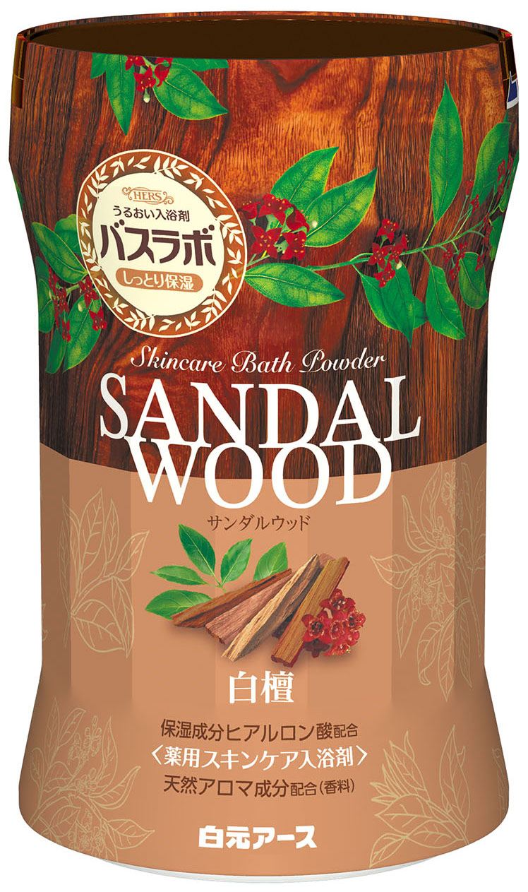 白元アース HERSバスラボボトル サンダルウッドの香り 540G/パック（ご注文単位1パック）【直送品】