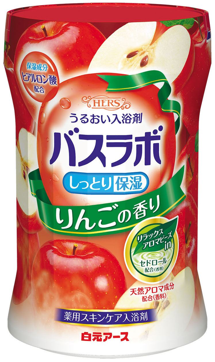 白元アース HERSバスラボボトル りんごの香り 540G/パック（ご注文単位1パック）【直送品】