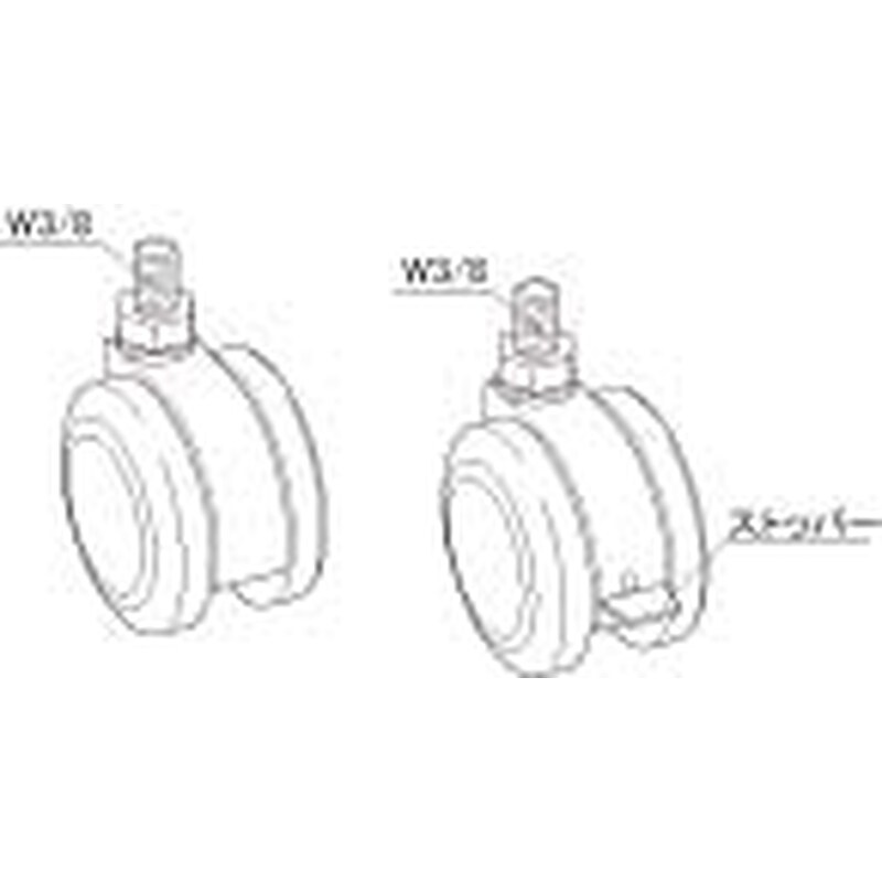 タテヤマアドバンス 031831　CT60Sキャスター  1個（ご注文単位1個) 【直送品】