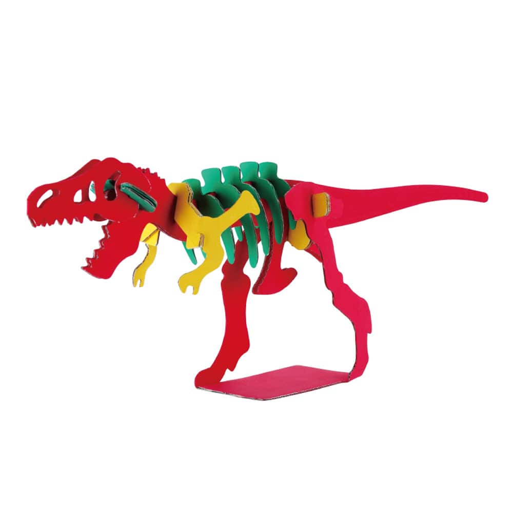 hacomo kids 恐竜シリーズ ティラノサウルス ダンボール工作キット 1セット(ご注文単位1セット)【直送品】