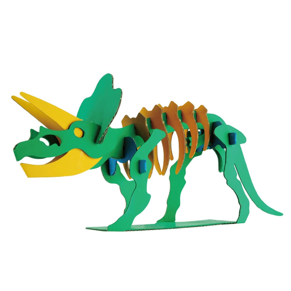 hacomo kids 恐竜シリーズ トリケラトプス ダンボール工作キット 1セット(ご注文単位1セット)【直送品】