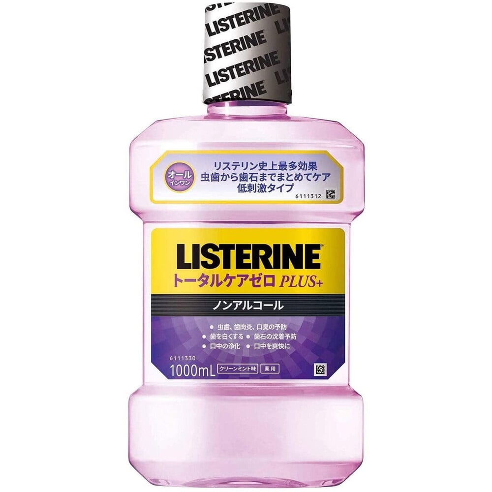 JNTLコンシューマーヘルス 薬用リステリン トータルケアゼロプラス ノンアルコール クリーンミント味 1000mL 1個(ご注文単位1個)【直送品】