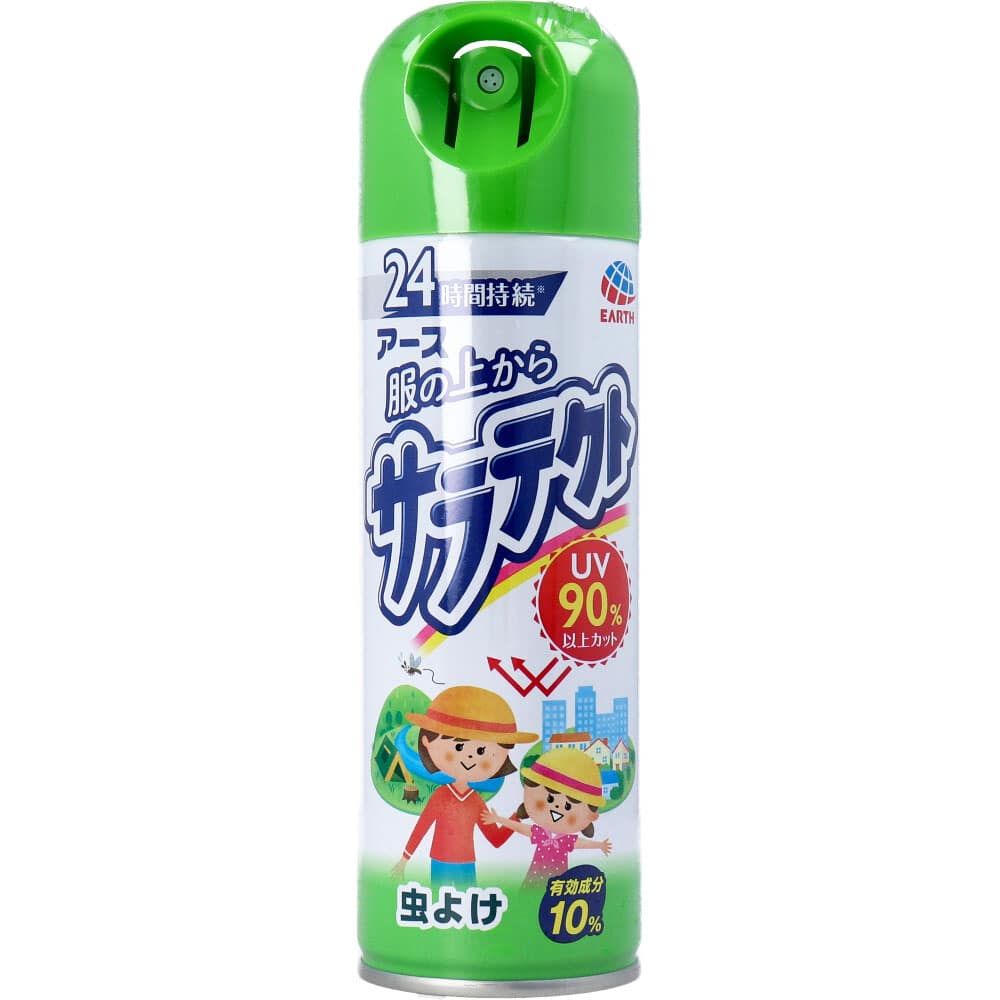 アース製薬　アース 服の上からサラテクト 服にスプレーする虫よけ 200mL　1個（ご注文単位1個）【直送品】