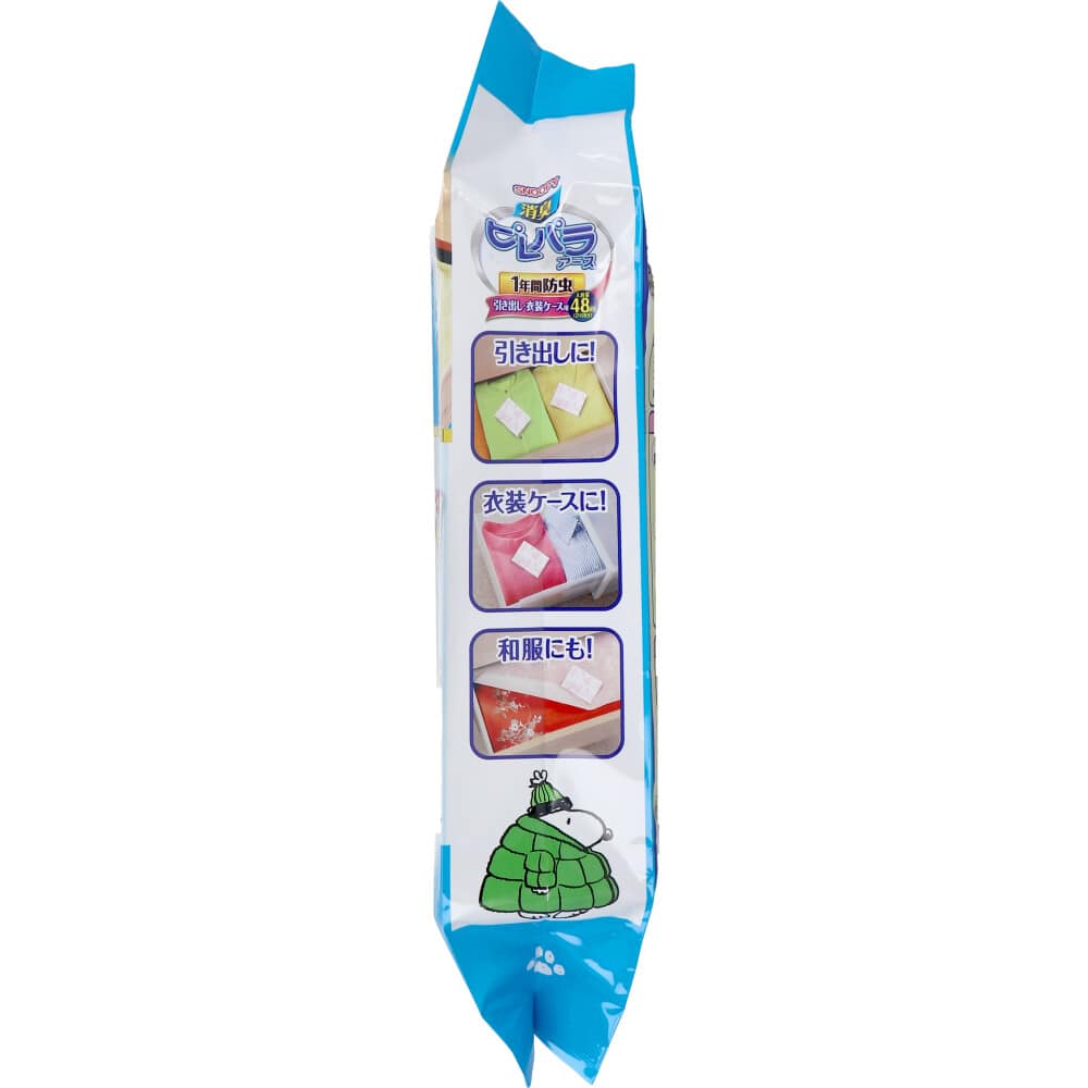 アース製薬 消臭ピレパラアース スヌーピー 1年間防虫 引き出し・衣装ケース用 ハッピースイートフラワー 48個入 1パック(ご注文単位1パック)【直送品】