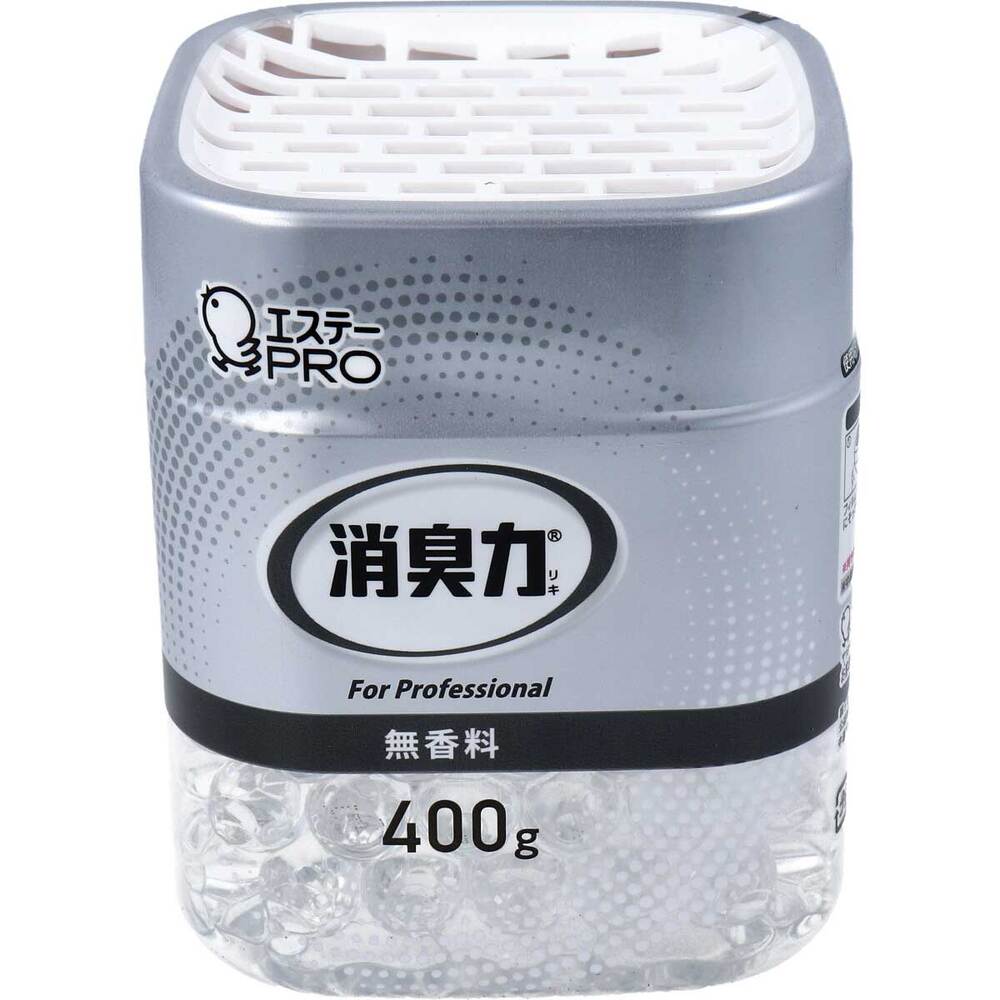エステー 消臭力 業務用 ビーズタイプ 本体 無香料 400g 1個(ご注文単位1個)【直送品】
