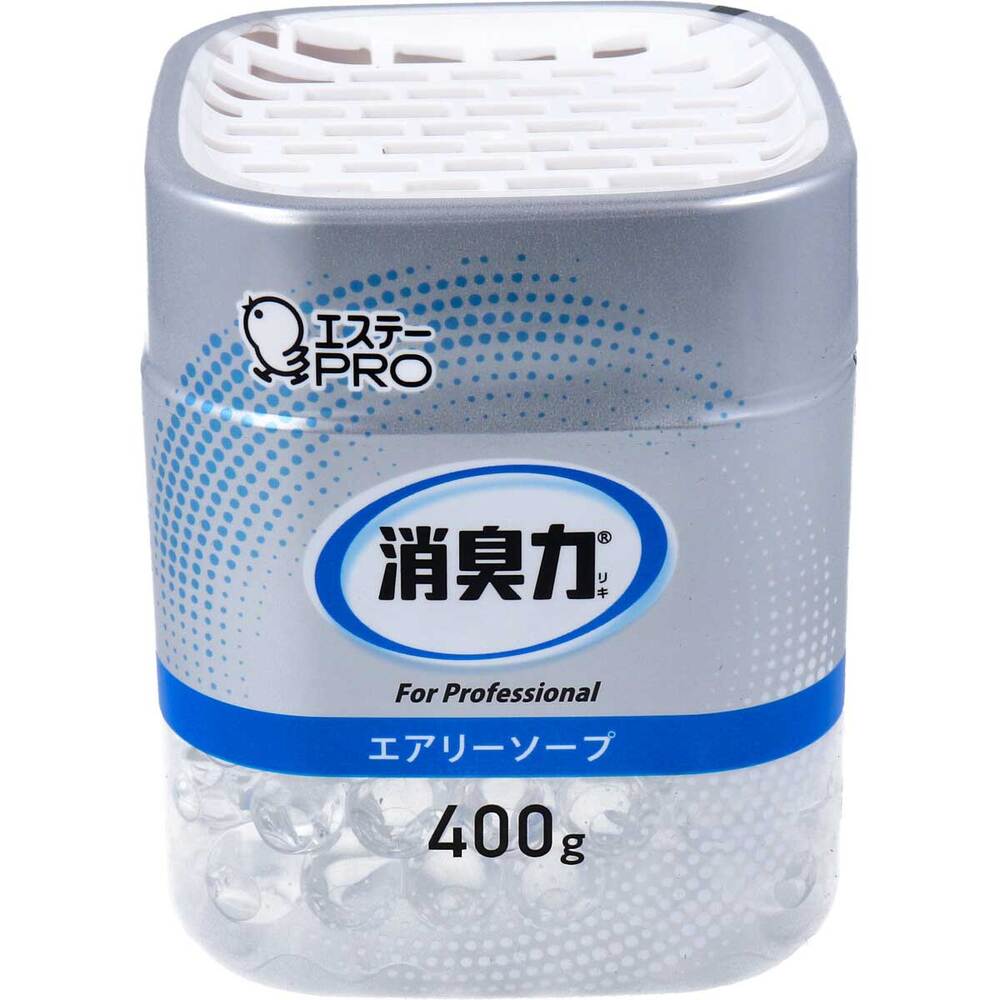 エステー 消臭力 業務用 ビーズタイプ 本体 エアリーソープ 400g 1個(ご注文単位1個)【直送品】