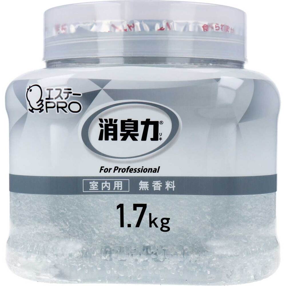 エステー 消臭力 業務用 クラッシュゲルタイプ 室内用 本体 無香料 1.7kg 1個(ご注文単位1個)【直送品】