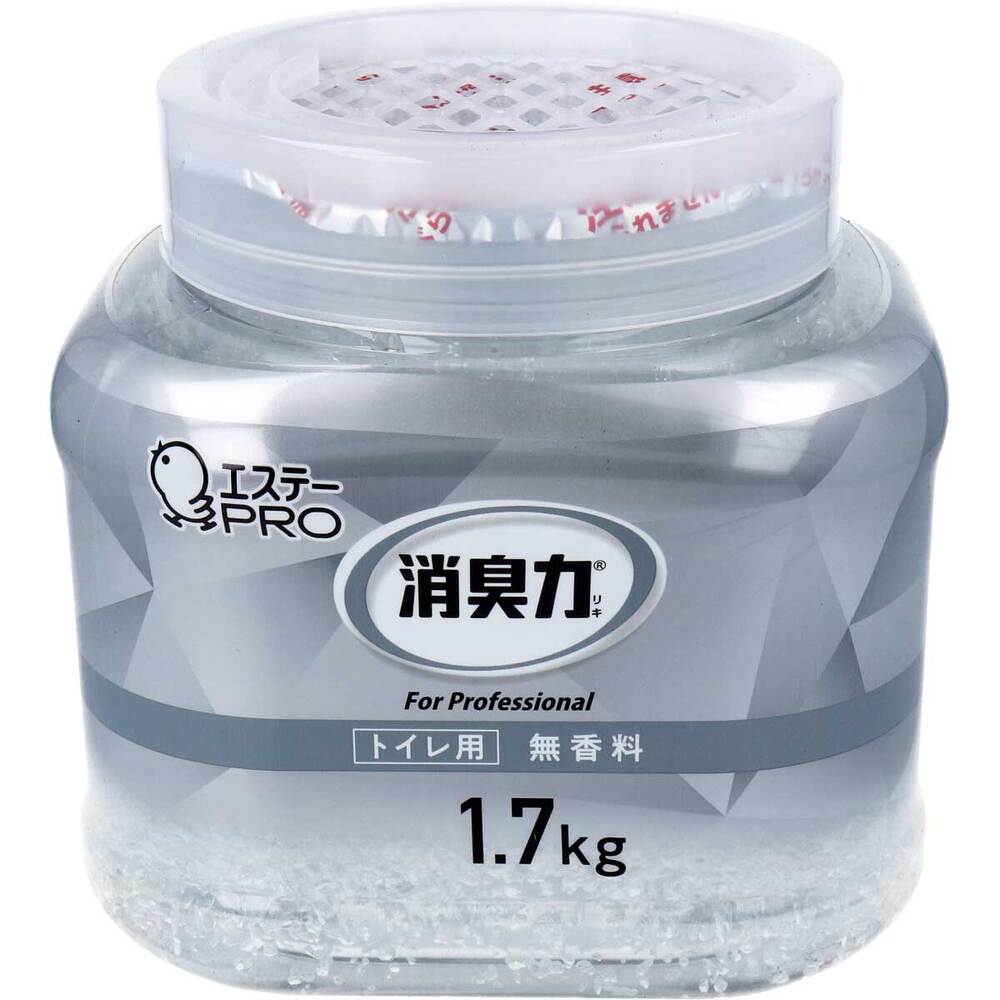 エステー 消臭力 業務用 クラッシュゲルタイプ トイレ用 本体 無香料 1.7kg 1個(ご注文単位1個)【直送品】