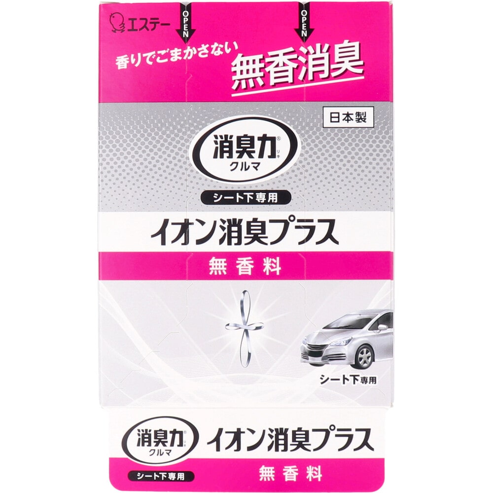 エステー クルマの消臭力 シート下専用 イオン消臭プラス 無香料 200g 1個(ご注文単位1個)【直送品】
