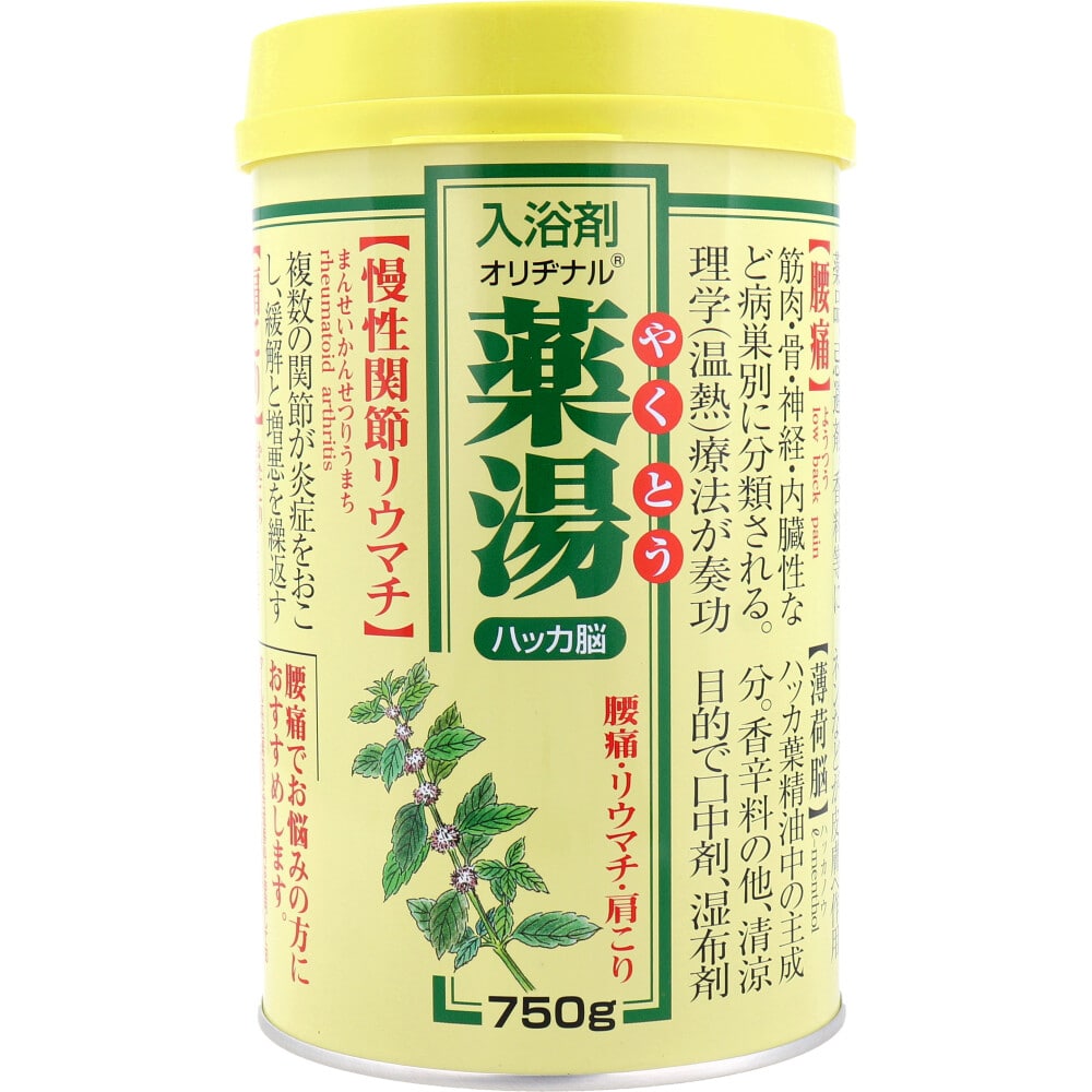 オリヂナル 薬湯 入浴剤 ハッカ脳 750g 1個(ご注文単位1個)【直送品】