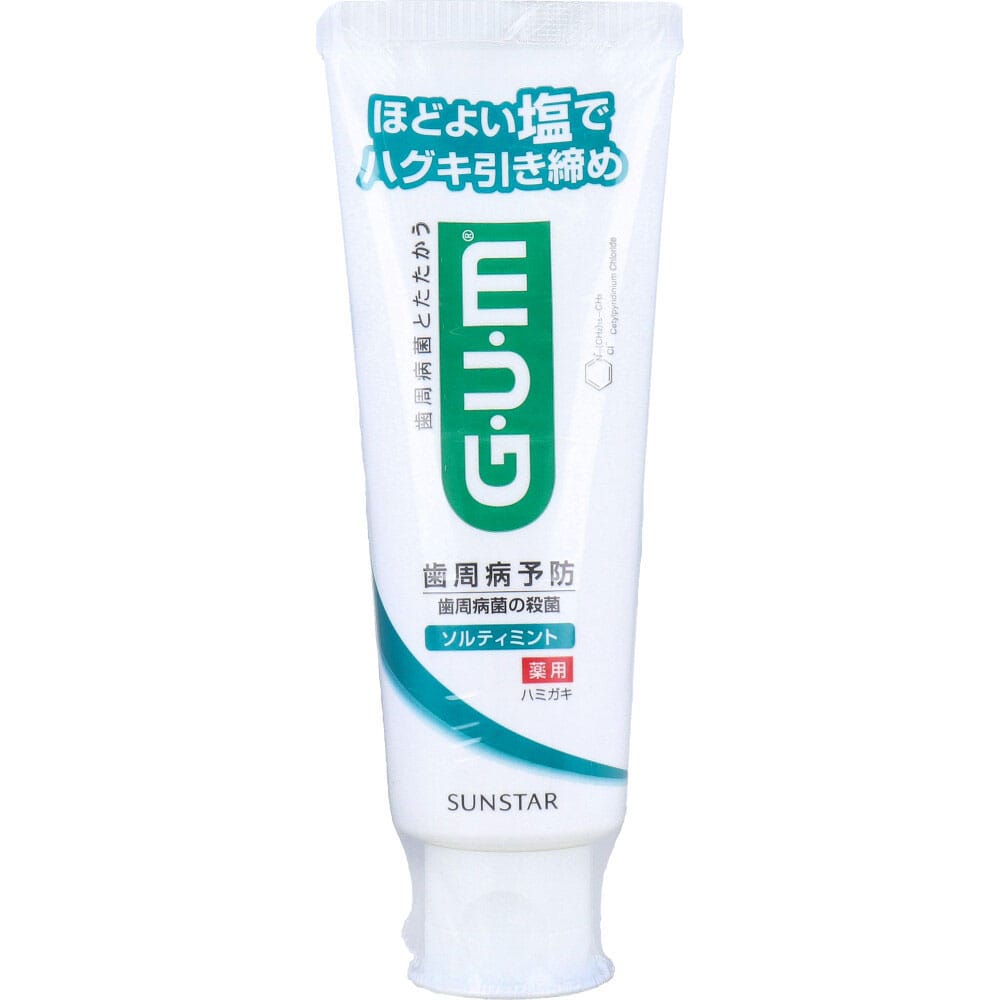 サンスター　GUM ガム・デンタルペースト ソルティミント 薬用 スタンディング 150g　1個（ご注文単位1個）【直送品】