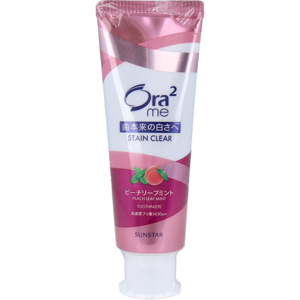 サンスター　オーラツーミー ステインクリアペースト ピーチリーフミント 130g　1個（ご注文単位1個）【直送品】