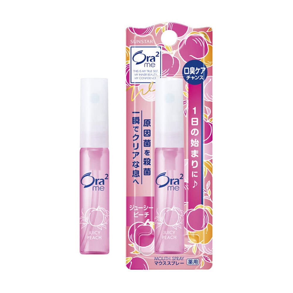 サンスター オーラツーミー マウススプレー ジューシーピーチ 6mL 1個(ご注文単位1個)【直送品】