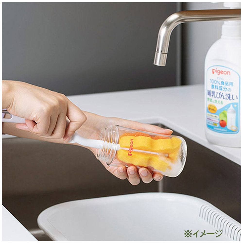ピジョン 母乳実感スポンジブラシ 1本(ご注文単位1本)【直送品】
