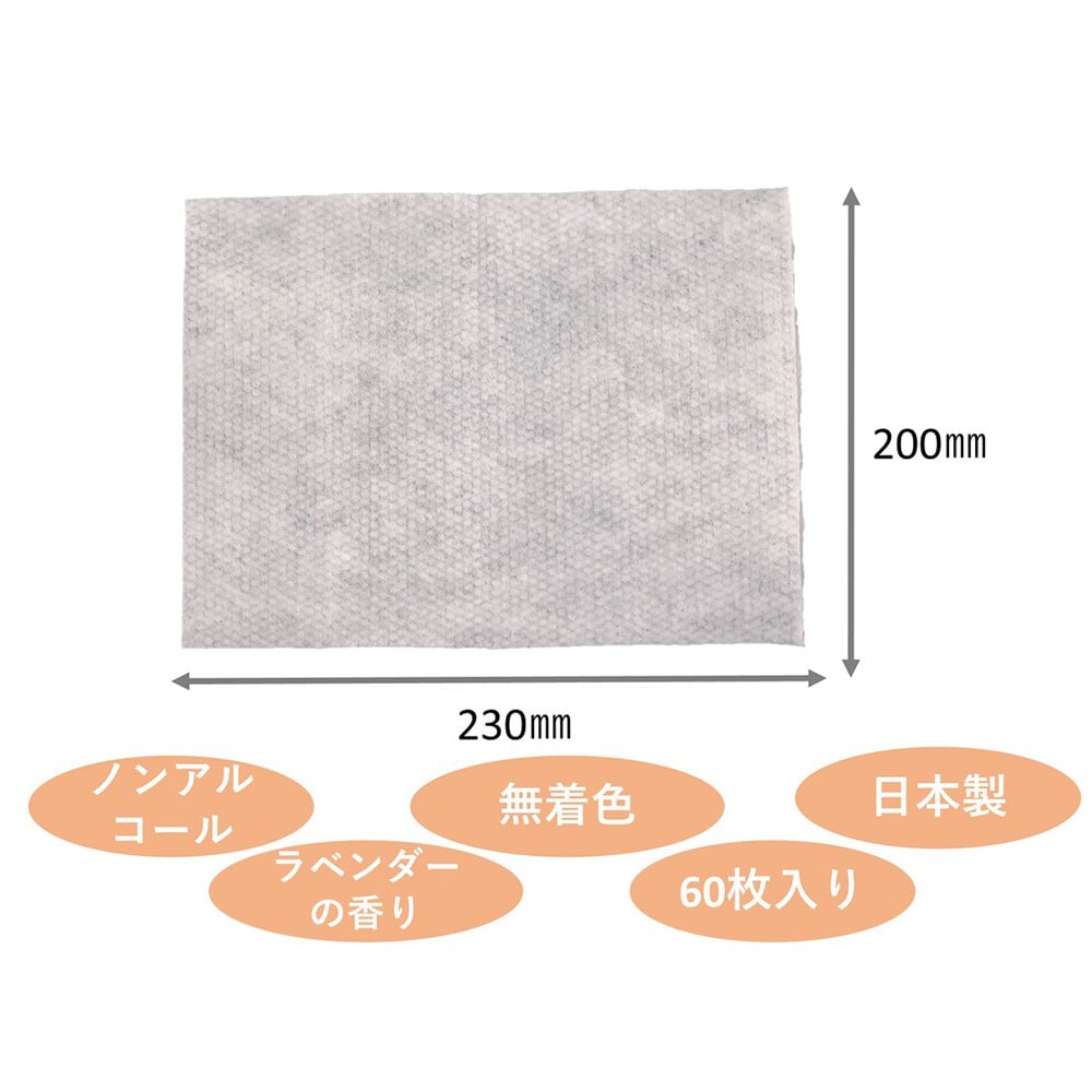 ピジョン　ハビナース さっとさわやか からだふき 60枚入　1パック（ご注文単位1パック）【直送品】