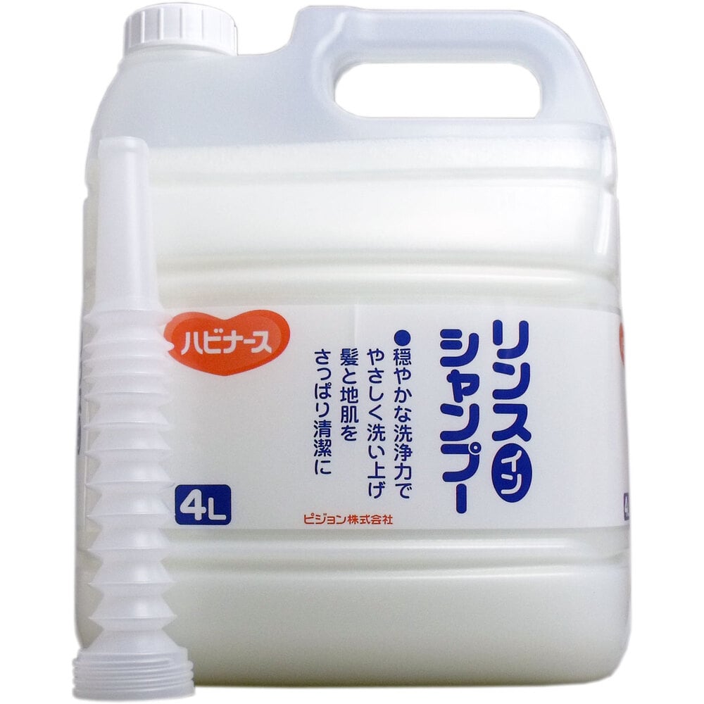 ピジョン ハビナース リンスインシャンプー 4L 1個(ご注文単位1個)【直送品】