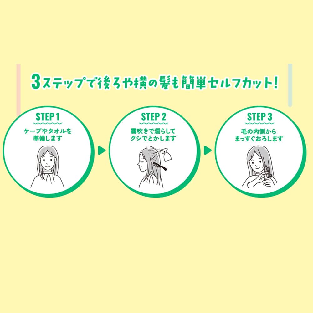 フェザー安全剃刀 ヘアカットモンスター かんたんヘアカットブラシ 1個(ご注文単位1個)【直送品】