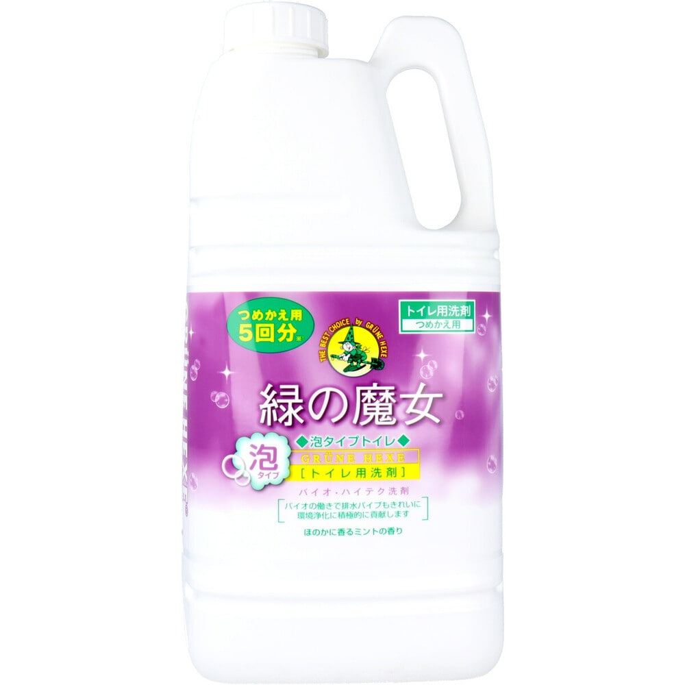 ミマスクリーンケア 緑の魔女 泡タイプ トイレ 詰替用 2L 1個(ご注文単位1個)【直送品】