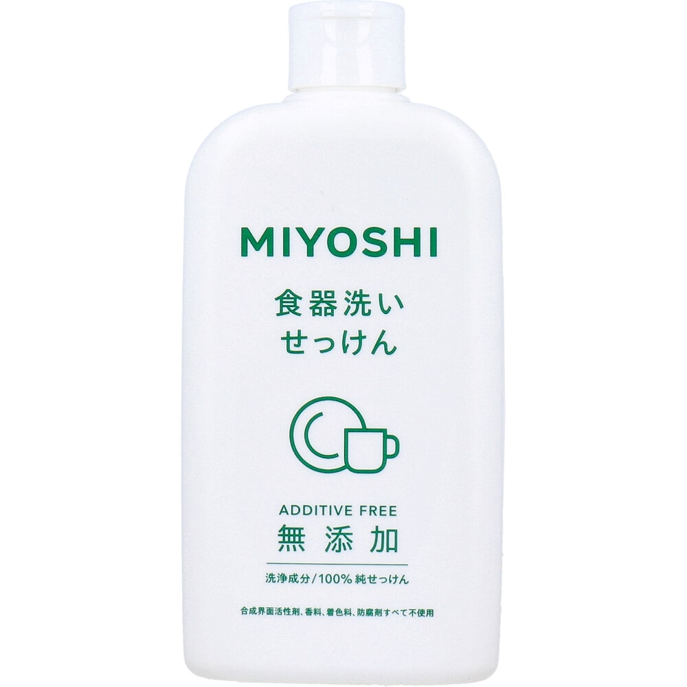 ミヨシ石鹸　無添加 食器洗いせっけん 370mL　1個（ご注文単位1個）【直送品】