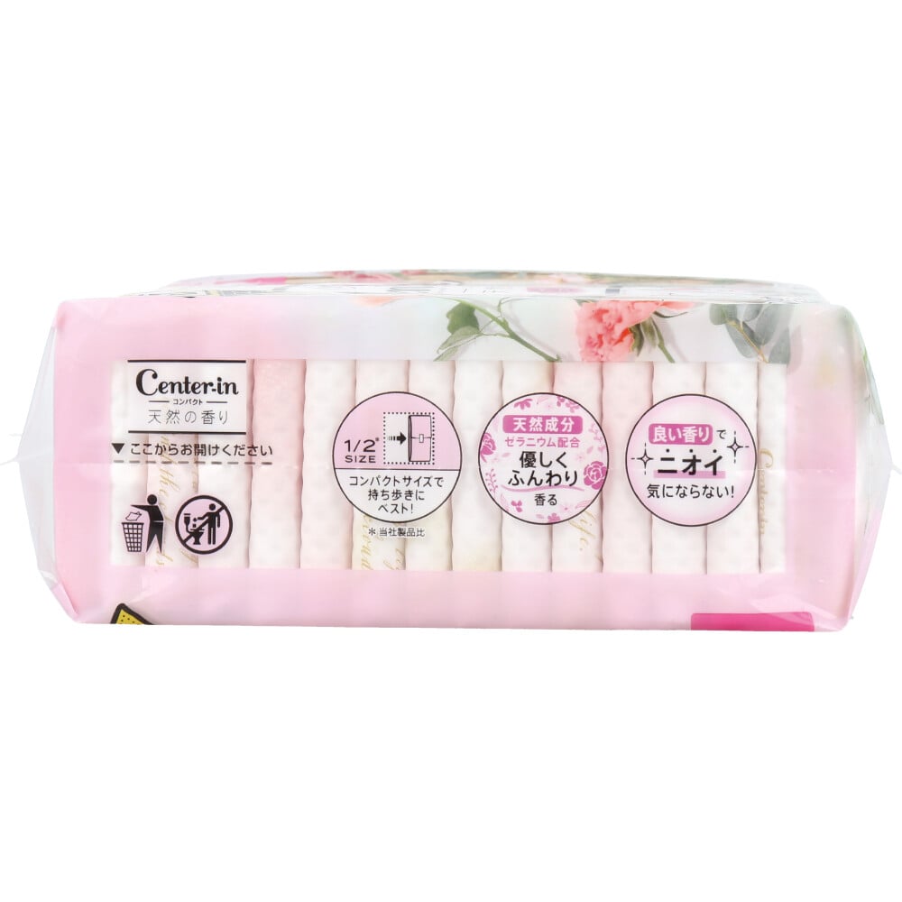 ユニ・チャーム ソフィ センターイン コンパクト1/2 特に多い昼用 スリム 羽つき ナチュラルフローラルの香り 16コ入 1パック(ご注文単位1パック)【直送品】