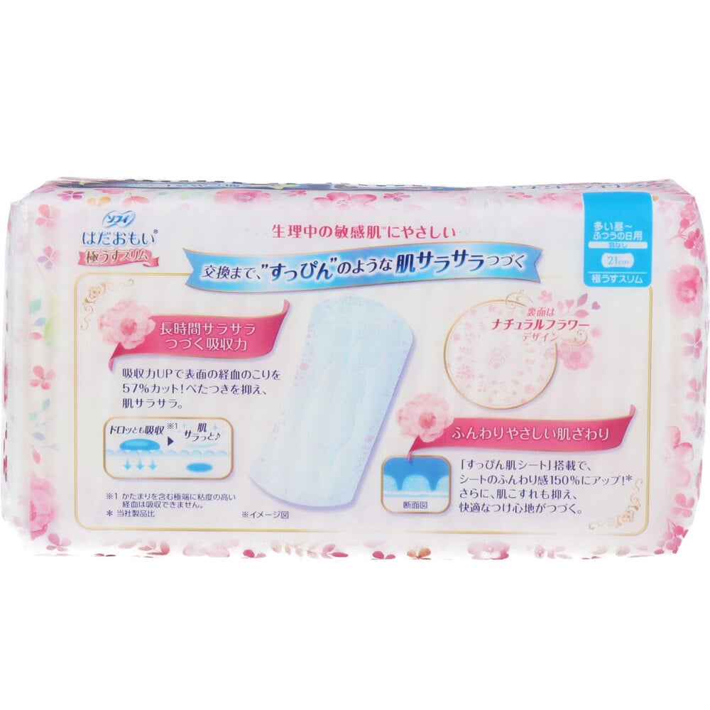 ユニ・チャーム ソフィ はだおもい 極うすスリム 多い昼-ふつうの日用 羽なし 27個入 1パック(ご注文単位1パック)【直送品】