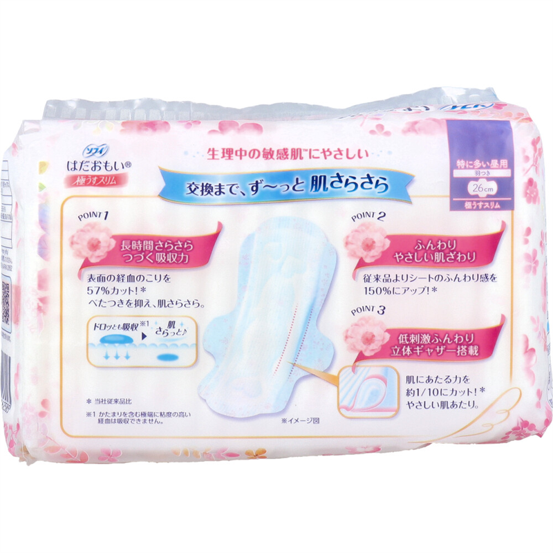 ユニ・チャーム ソフィ はだおもい 極うすスリム 特に多い昼用 羽つき 17個入 1パック(ご注文単位1パック)【直送品】