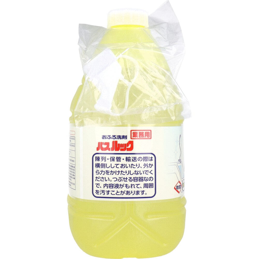 ライオン 業務用 おふろ洗剤 バスルック 4L 1個(ご注文単位1個)【直送品】