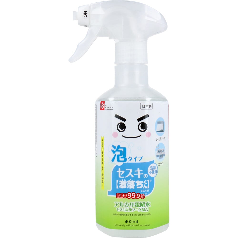 レック 激落ちくん セスキ密着泡スプレー 本体 400mL 1個(ご注文単位1個)【直送品】
