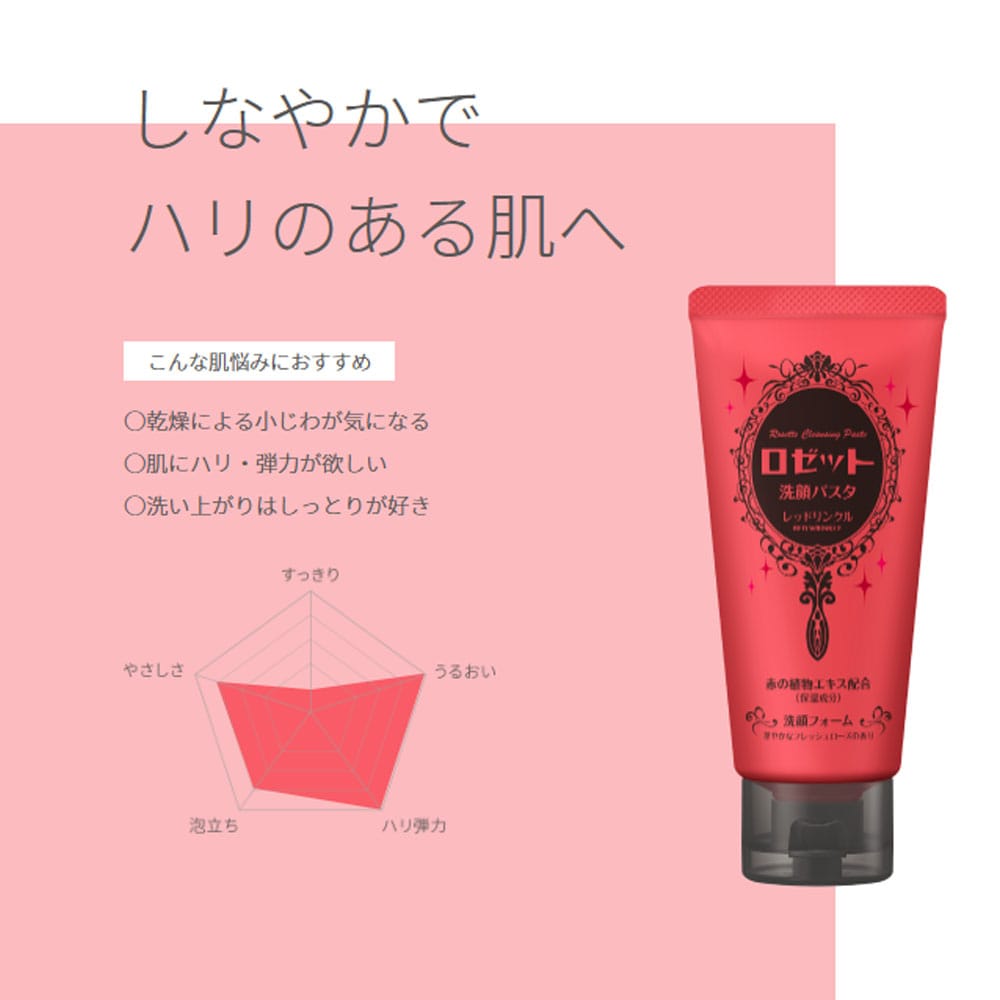 ロゼット ロゼット洗顔パスタ レッドリンクル 洗顔フォーム 120g 1個(ご注文単位1個)【直送品】